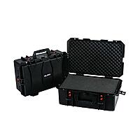 GLARY Waterproof Hard Case Hartschalenkoffer 55 x 35 x 22 cm Schwarz mit roten Sicherheitsverschl�ssen