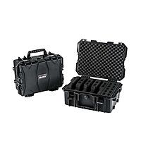 GLARY Waterproof Hard Case Pistolenkoffer Schwarz f�r 4 Pistolen & 18 Magazine