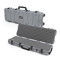 Glary Gewehrkoffer 102x36x14 cm Wasserdicht IP67-Standard Grau