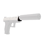 Schalldmpferadapter fr Walther CP99, NightHawk, Umarex CPS CO2 Pistole - 1/2UNF 