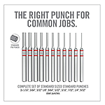 Real Avid Accu-Punch 11-teiliges Standard Pin Punch Set Bild 3