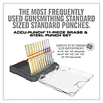 Real Avid Accu-Punch 11-teilig Standard Brass und Steel Pin Punch Set Bild 3