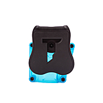 Cytac Mega-Fit Universalholster Transparent Blau mit schwarzem Paddle Bild 4