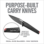 Real Avid RAV-5 Klappmesser Linerlock titan carbon Bild 4