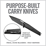 Real Avid RAV-6 Klappmesser Tanto Klinge titan carbon Bild 4