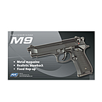 ASG M9 Polymer Version Airsoft Pistole 6mm BB Gas schwarz Bild 4