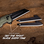 Outdoor Edge RAZOR XD4 Multifunktionsmesser mit Wechselklingen Gr�n eloxiert 