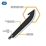 Outdoor Edge 3.5 Drop Point Ersatzklingen-Set (6er-Pack) f�r RazorSafe Messer Bild 3