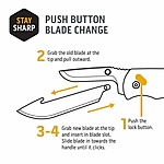 Outdoor Edge 3.5 Drop Point Ersatzklingen-Set (6er-Pack) f�r RazorSafe Messer Bild 4