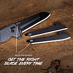 Outdoor Edge RAZOR XD3 Multifunktionsmesser mit Wechselklingen Grau 