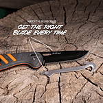 Outdoor Edge Razor HTX 3.5 Klappmesser Wechselklingen Jagdmesser mit S�ge 