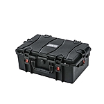 GLARY Waterproof Hard Case Hartschalenkoffer 55 x 35 x 22 cm Schwarz mit roten Sicherheitsverschl�ssen 