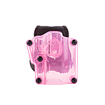 Cytac Mega-Fit Universalholster Transparent Pink mit schwarzem Paddle Bild 2