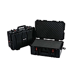 GLARY Waterproof Hard Case Hartschalenkoffer 55 x 35 x 22 cm Schwarz mit roten Sicherheitsverschl�ssen Bild 2