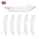 Outdoor Edge 2.2 Drop Point Wechselklingen - 6er Pack Edelstahl Bild 2