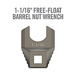 Real Avid Master-Fit Wrench Head 1-1/16'' Free-Float Barrel Nut