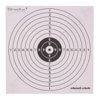 100 Zielscheiben aus Pappe 14x14 cm - Luftgewehr &...