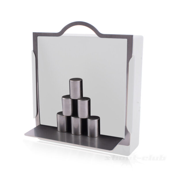 Set: Adapter f. Kugelfang mit Aufstellfläche + 6 Zylinderrollen
