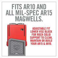 Real Avid Smart-Fit AR15 Vise Block with Sleeve for AR10