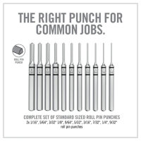 Real Avid Accu-Punch 11-teiliges Roll Pin Punch Set