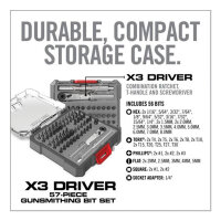 Real Avid X3T Driver 57-Piece Gunsmithing Bit Set