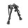 shoXx Zweibein Bipod 15-23cm Aluminium fest für Slingstud schwarz
