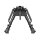 shoXx Zweibein Bipod 15-23cm Aluminium Schwenkbar Podloc schwarz