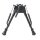 shoXx Zweibein Bipod 23-33cm Aluminium Schwenkbar Podloc schwarz