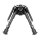 shoXx Zweibein Bipod 15-23cm Carbon Fiber Schwenkbar Podloc