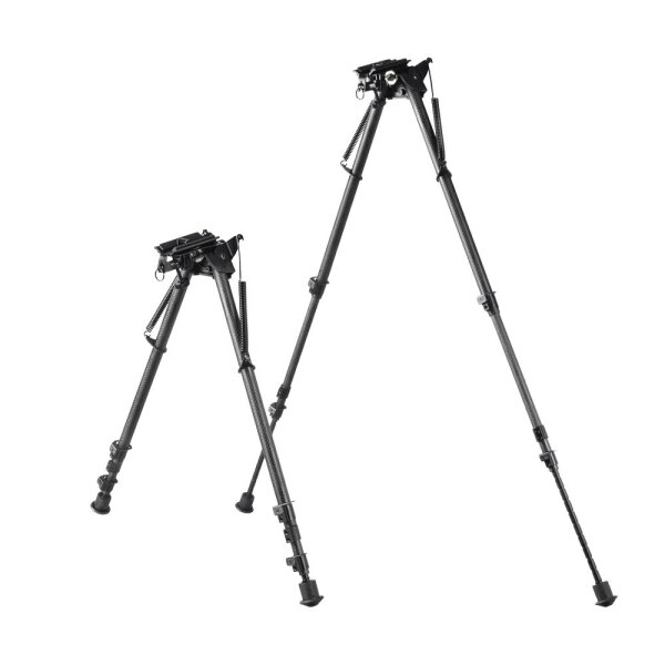 shoXx Zweibein Bipod Long-Range 33-69cm Carbon Fiber mit Schwenk-Basis