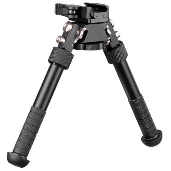 shoXx Zweibein Bipod 12-23cm Aluminium Schnellverschluss 360° Schwenkfunktion für Picatinny-Schiene