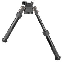 shoXx Zweibein Bipod 12-23cm Aluminium Schnellverschluss 360° Schwenkfunktion für Picatinny-Schiene