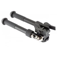 shoXx Zweibein Bipod 12-23cm Aluminium Schnellverschluss 360° Schwenkfunktion für Picatinny-Schiene