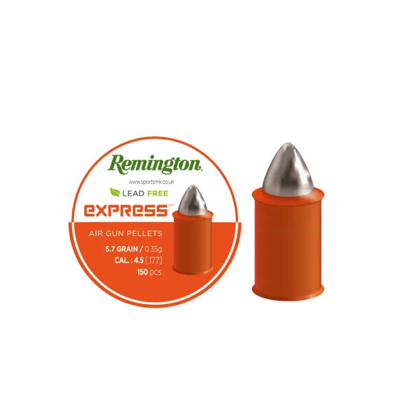 Remington Express Diabolos bleifrei 4,5 mm (.177) 0,35 g / 5,7 grs 150 Stück