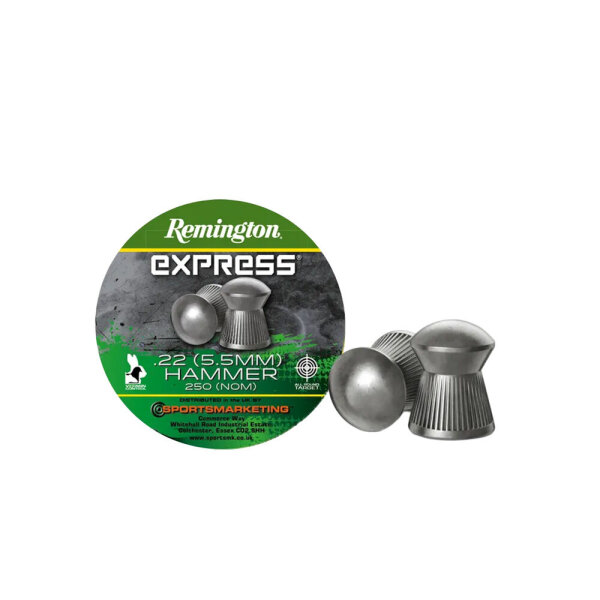 Remington Express Hammer Diabolos 5,5 mm (.22) 0,95 g / 14,6 grs 250 Stück