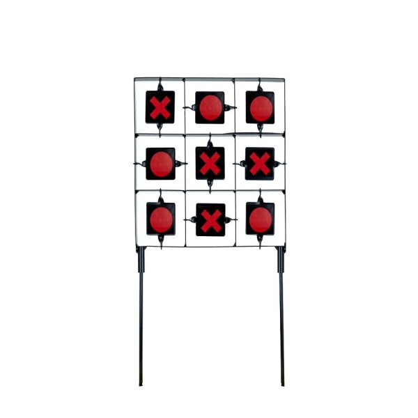 ASG Tic-Tac-Toe Zielscheibe Reaktives 9-Ziel Spiel für Luftdruck- und Airsoftwaffen